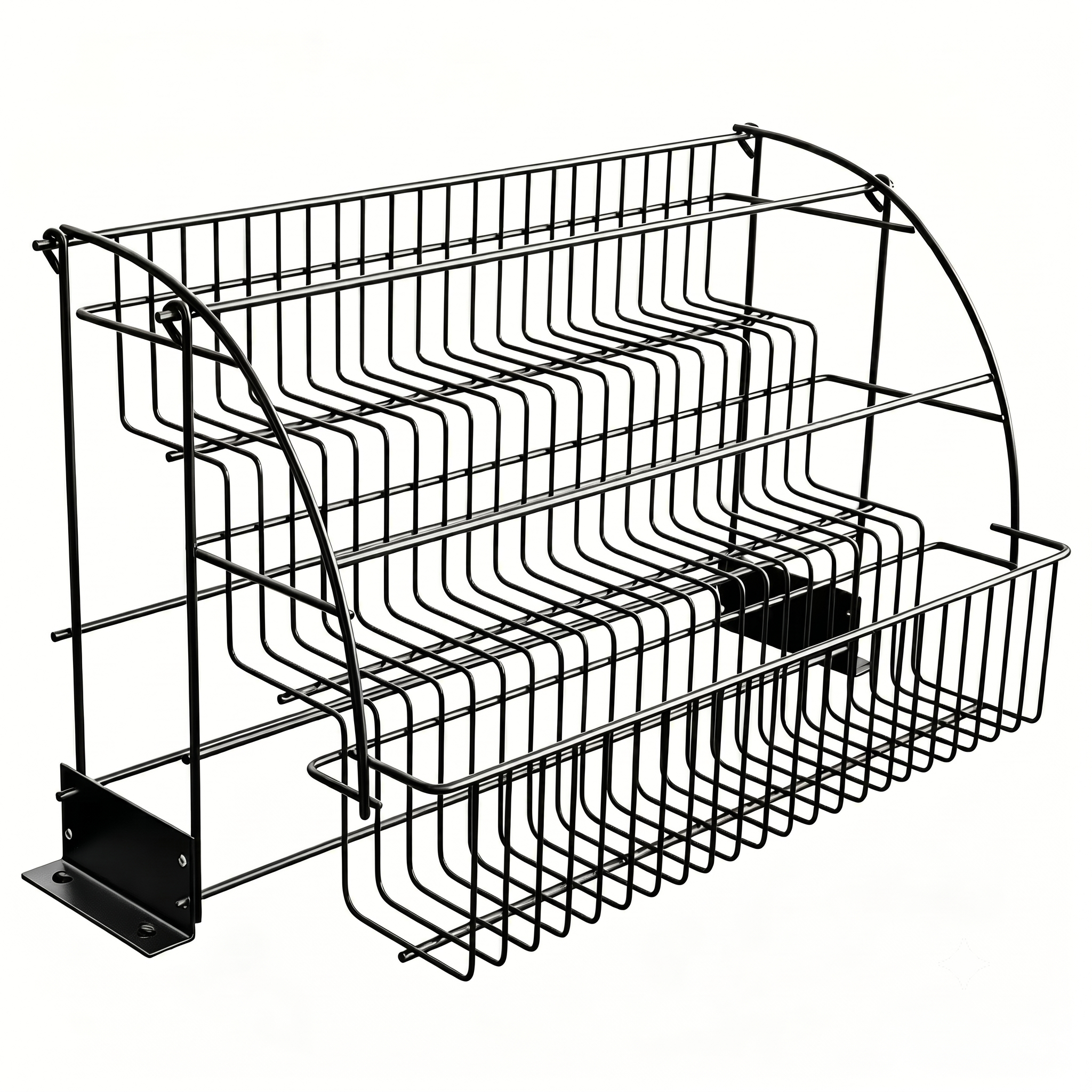 3-Tier Pull Down Spice Rack Step Storage Holder Cabinet Rack Pull Down… product