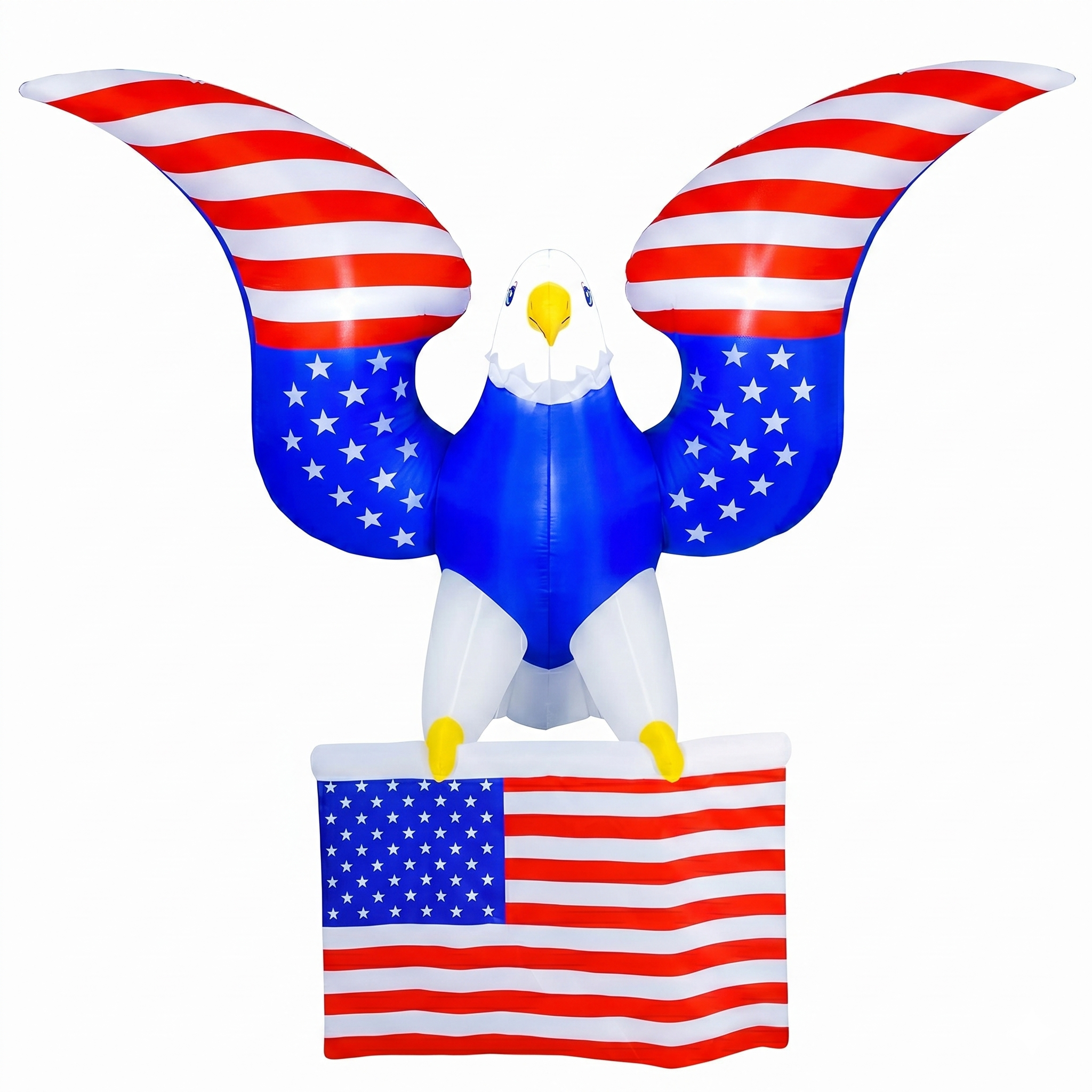 5FT 4th of July Window Inflatables Flying Bald Eagle Built-in LEDs with… product