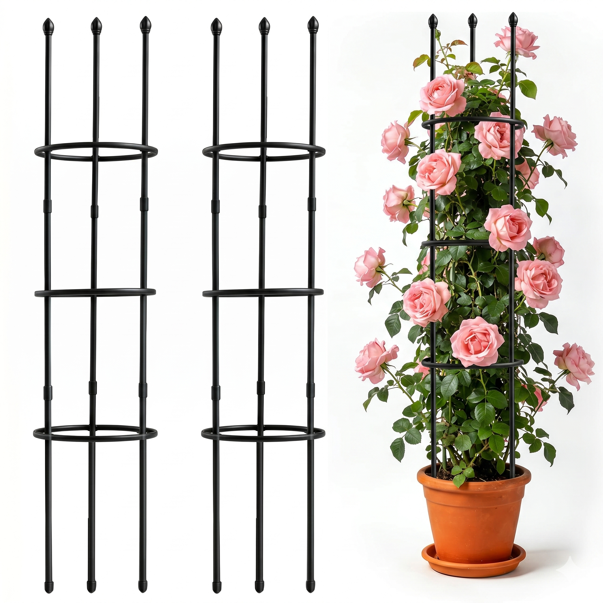 2 Pack Garden Trellis, 47" Trellis for Potted Plants, Tomato Cages,… product
