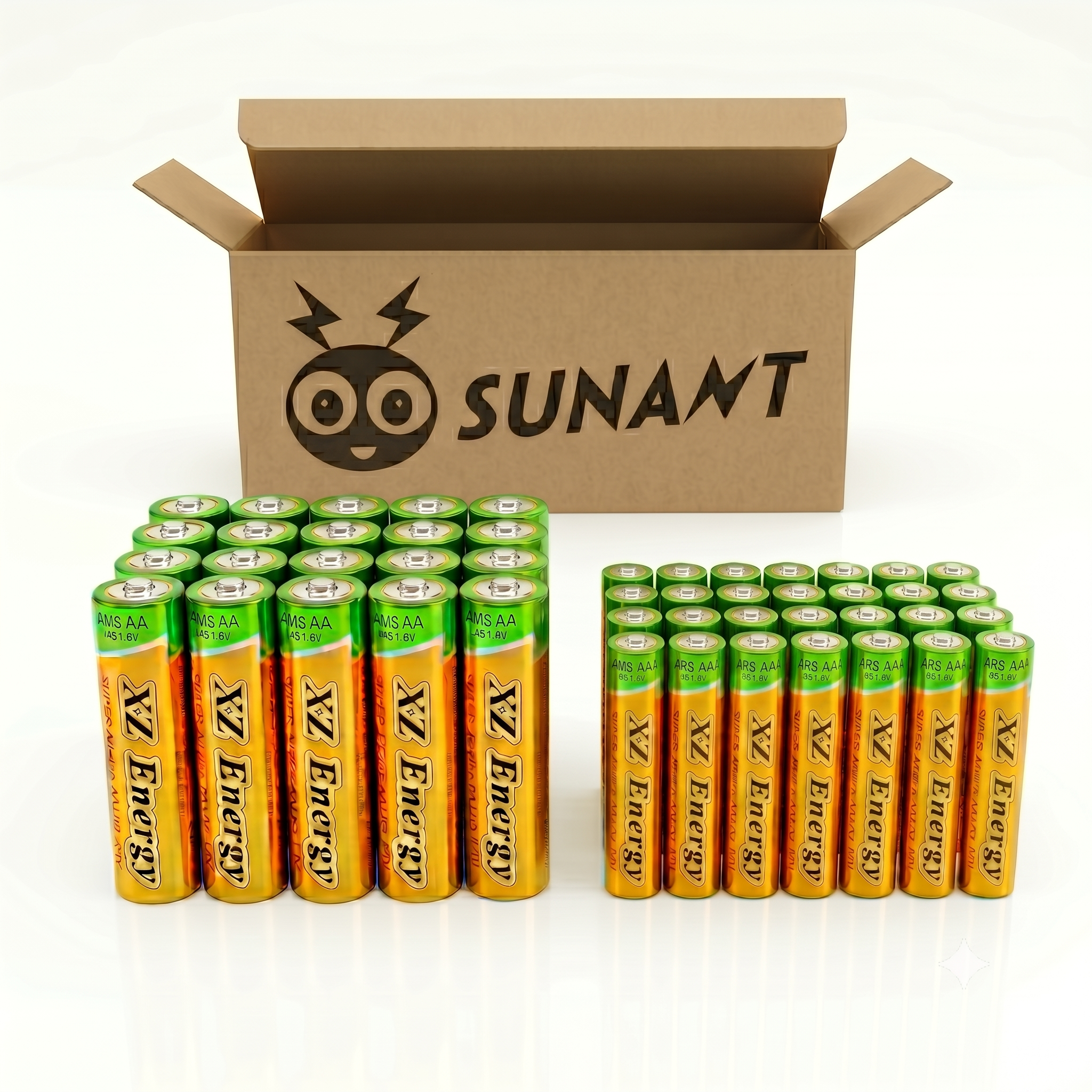 High-Performance Alkaline AA/AAA Batteries (36-Pack: 12 AA + 24… product