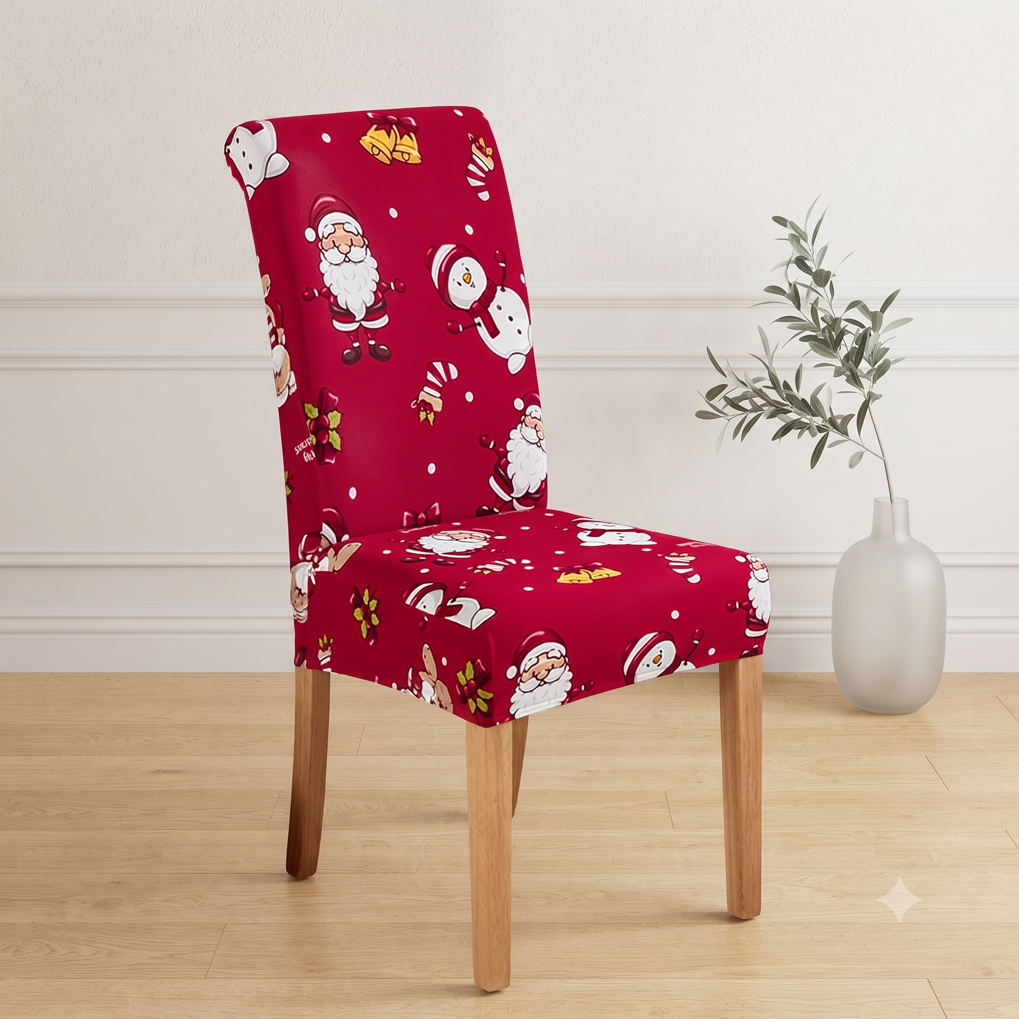 4 Pack Chair Covers, Stretch Printed Dining Room Chair Covers for… product