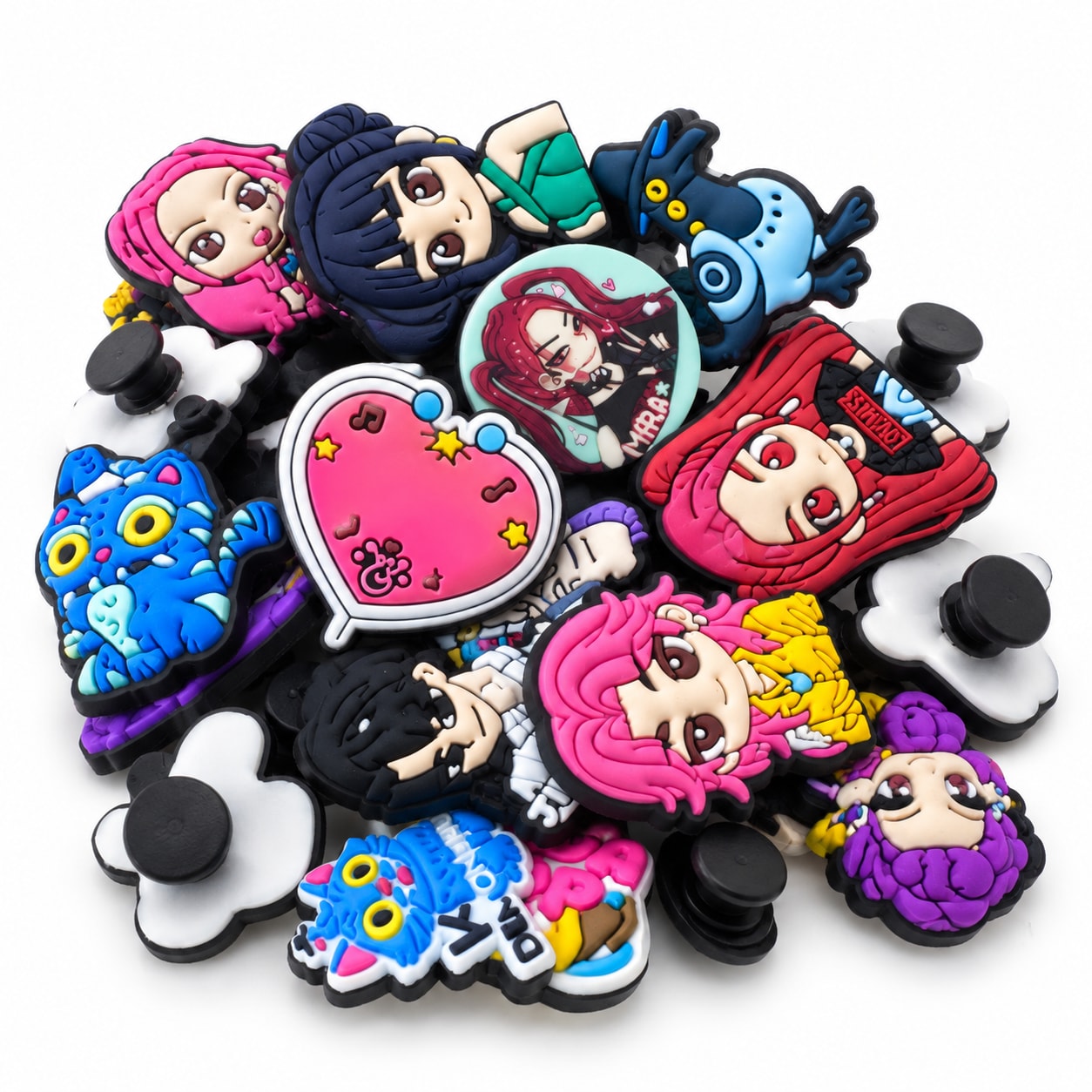 Assorted Colorful Charms for Perforated Clog Shoes product