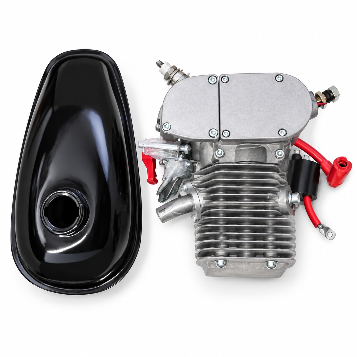 Bicycle Gas Engine Project Kit with Finned Engine and Fuel Tank product