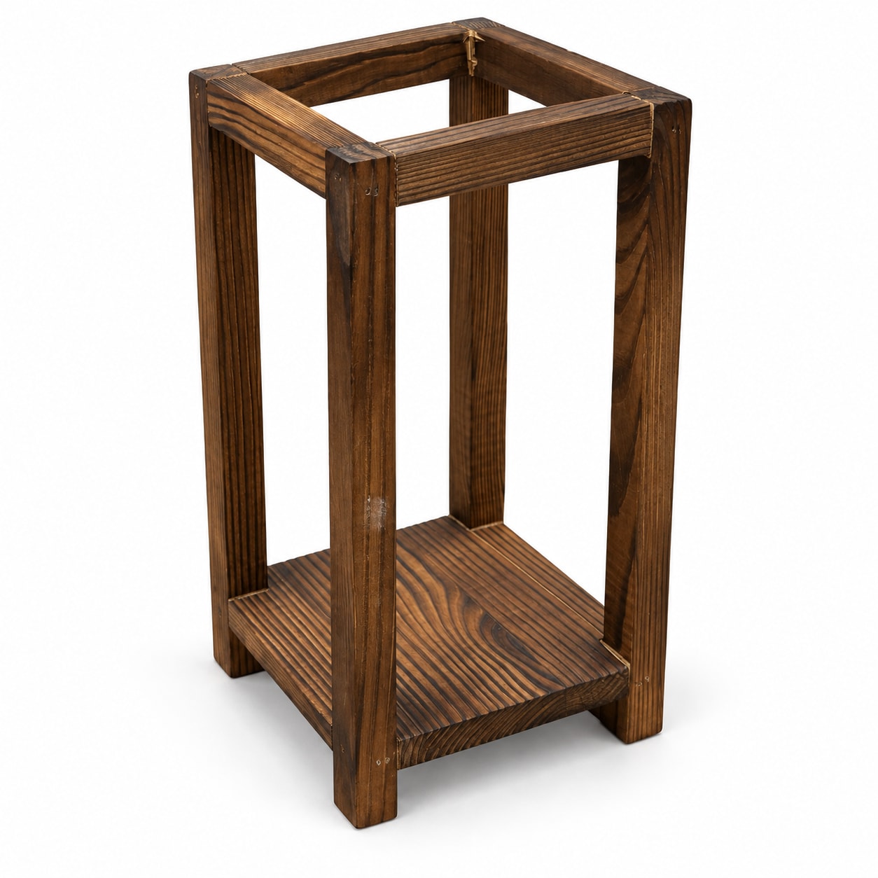 Rustic Open-Frame Wooden Candle Holder product