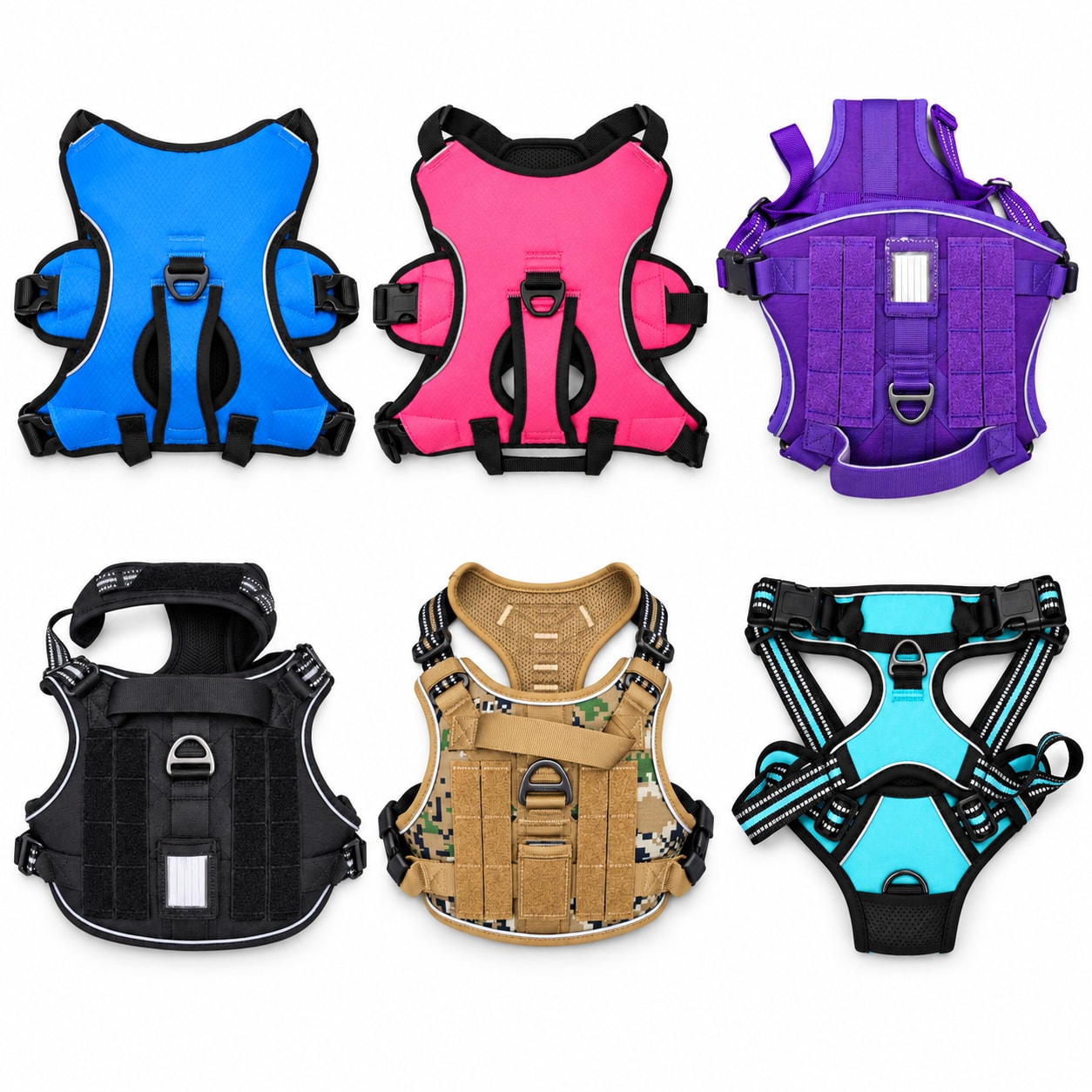 Adjustable Dog Harness with Buckles and Leash Ring - Small product